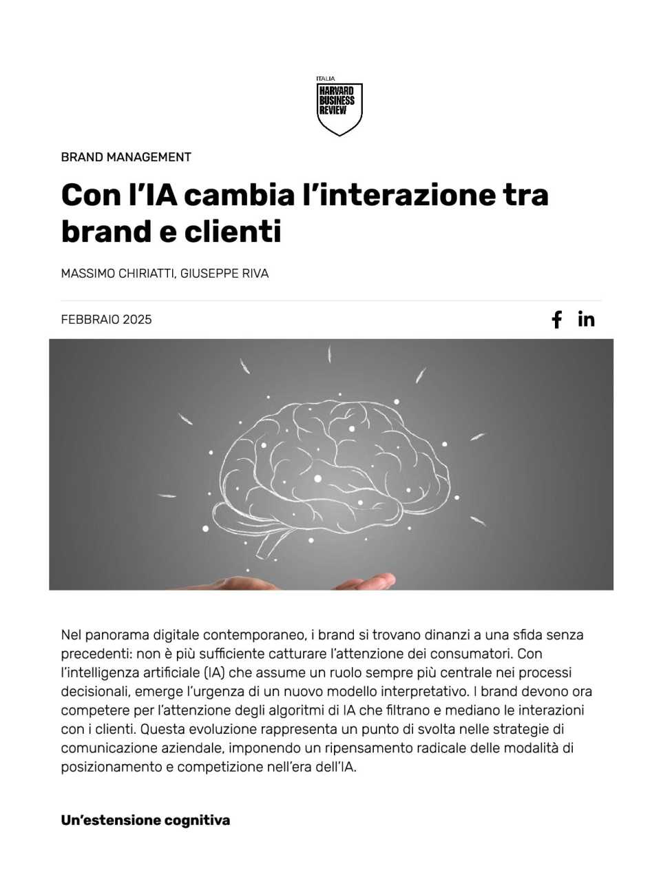 Con l’IA cambia l’interazione tra brand e clienti