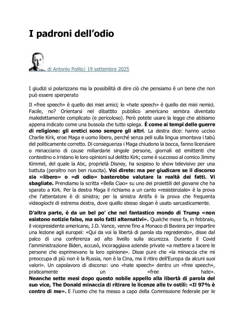 AGGIORNAMENTO PERMANENTEIN PERSON
Italy and Europe in the new world: challenges and prospects for growth, stability and security (with networking cocktail)