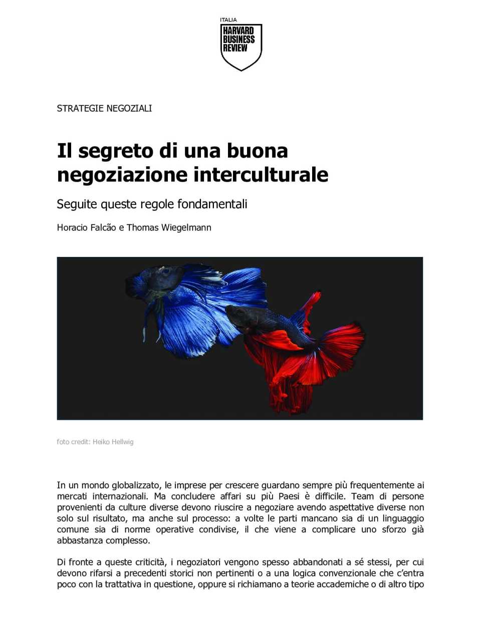 Il segreto di una buona negoziazione interculturale