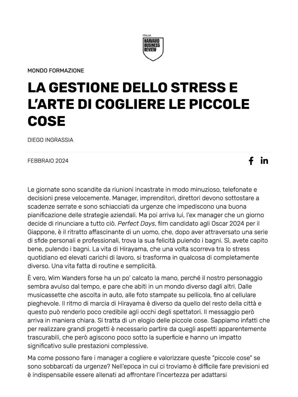 AGGIORNAMENTO PERMANENTEIN PRESENZA
Dare il meglio di sé anche sotto pressione: come un Executive può eccellere anche sotto stress (con pranzo di networking)