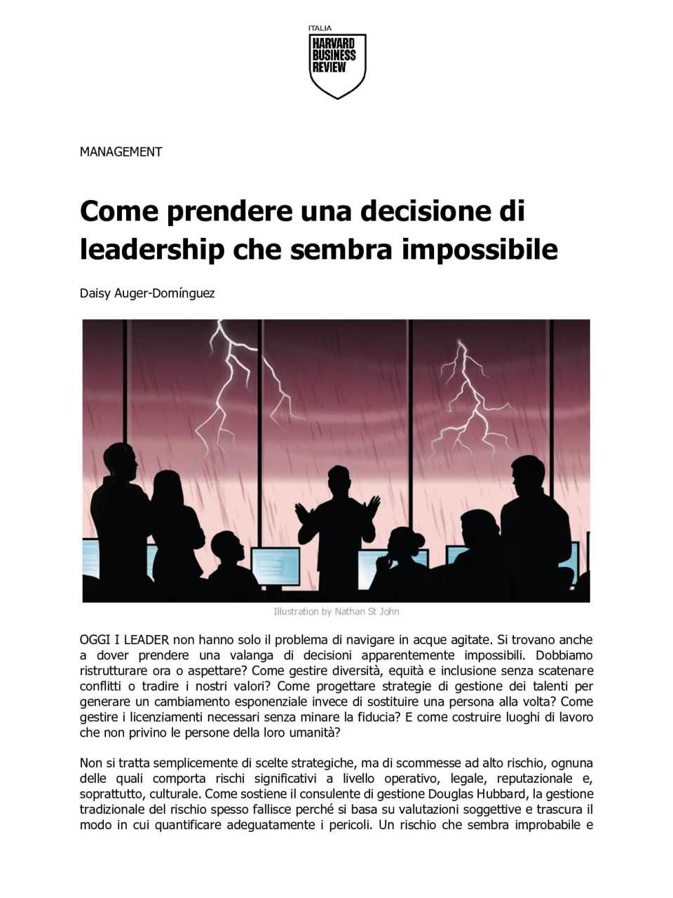 AGGIORNAMENTO PERMANENTEIN PERSON
The leaders’ challenge: setting and achieving ambitious goals through planning, decision-making skills, and performance (with networking lunch)