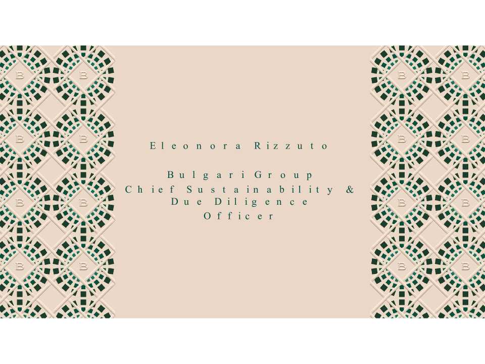 Presentation by Eleonora Rizzuto