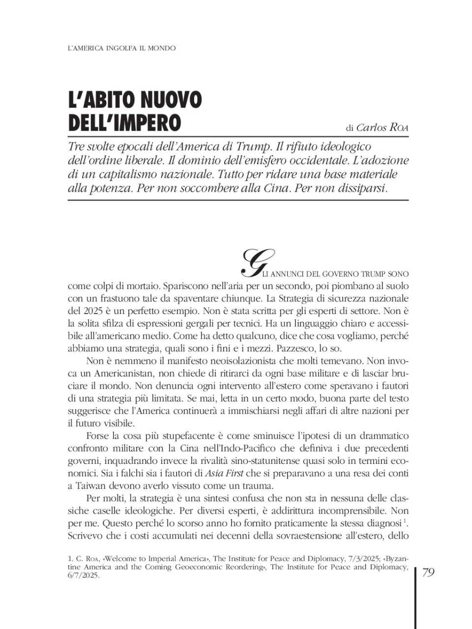 AGGIORNAMENTO PERMANENTEIN PERSON
Inside the mind of Donald Trump: how the decisions that reshape global balances are shaped (with networking cocktail)