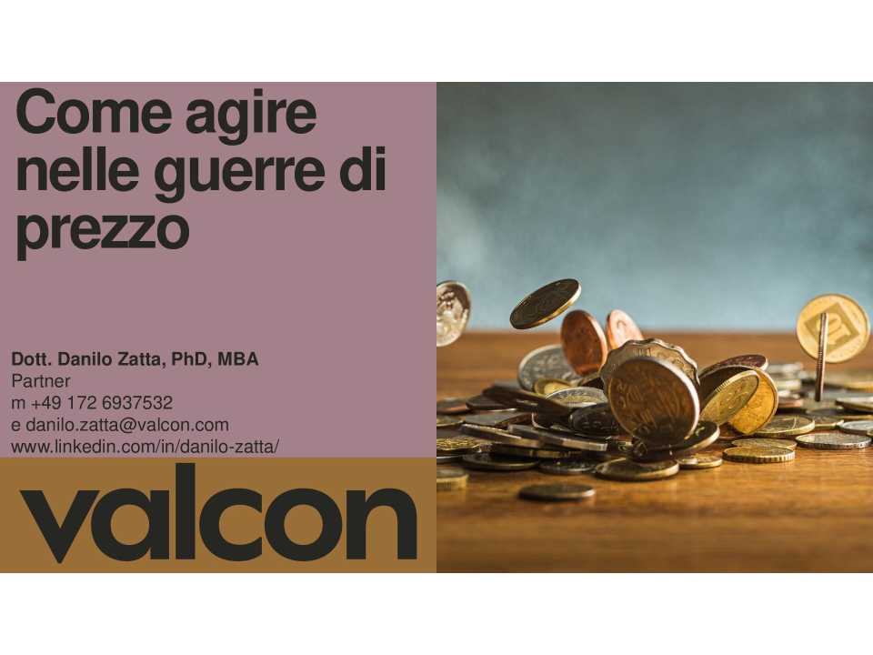 Come agire nelle guerre di prezzo