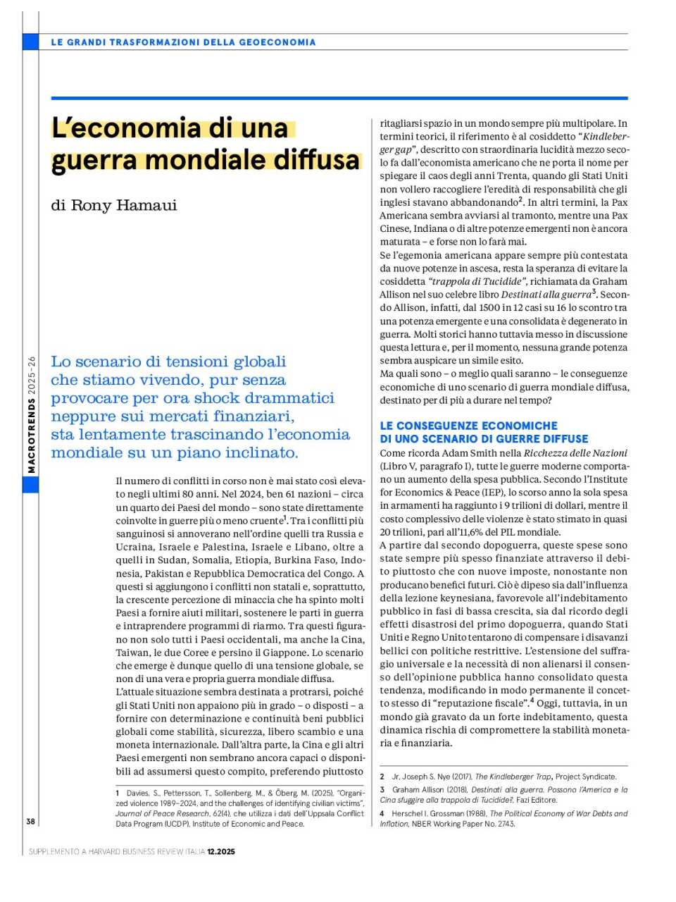 L’economia di una guerra mondiale diffusa