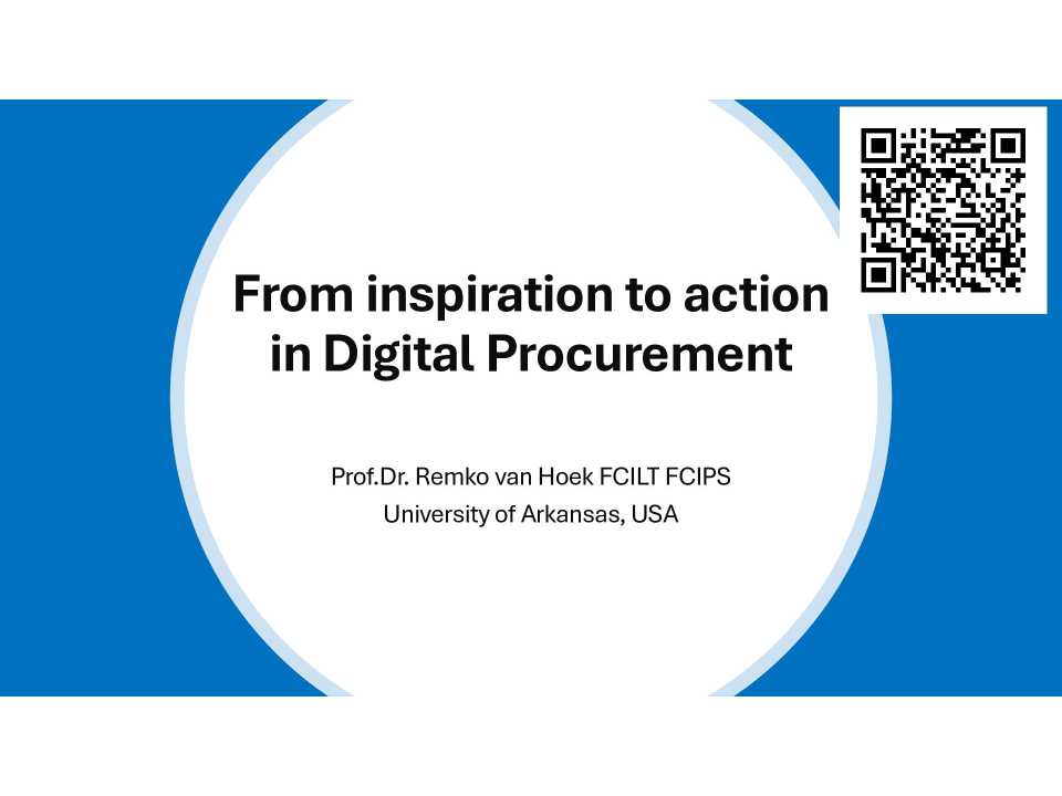 From inspiration to action in Digital Procurement