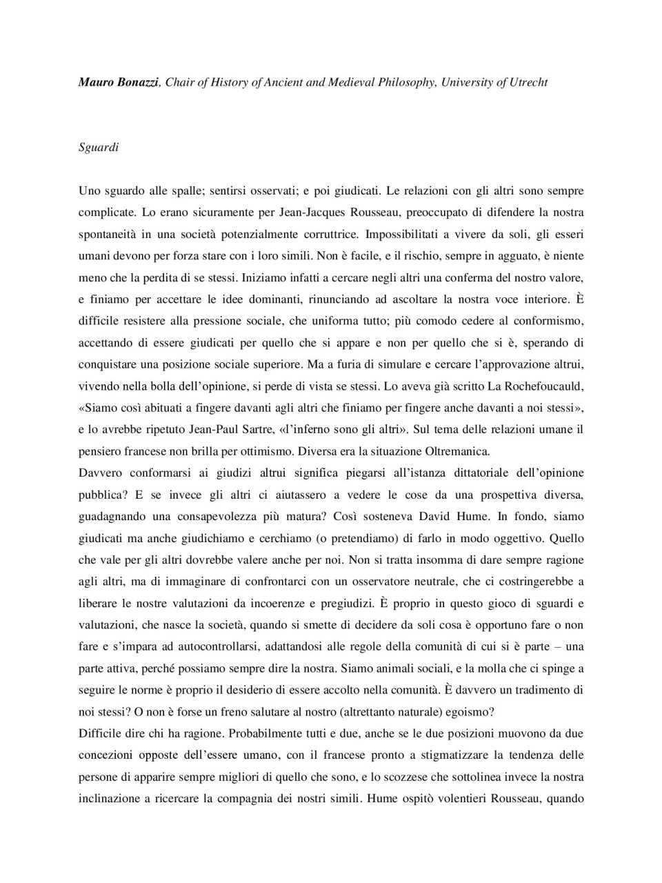 AMBROSETTI LIVEVIA WEB
Filosofia e management.
Costruire relazioni positive con gli altri. Il pensiero dei grandi, da Eraclito e Platone a Hume