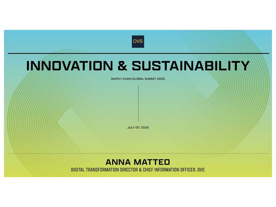 Innovation and sustainability
