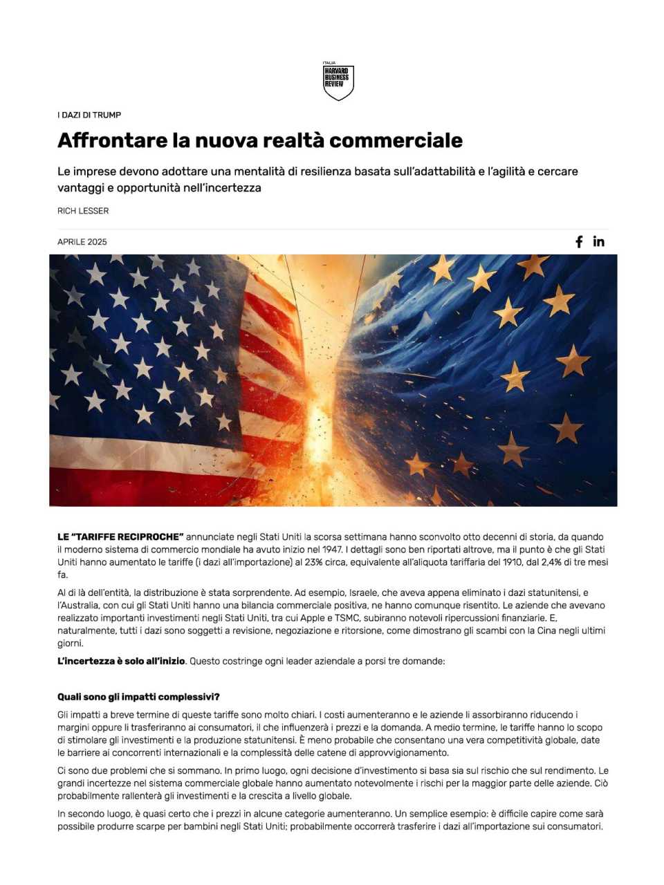 AMBROSETTI LIVEVIA WEB
Il grande disordine: economia, finanza e scambi globali nell’era del protezionismo risorgente