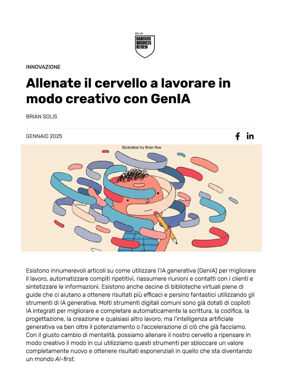 TEHA LIVEVIA WEB
“Il codice della creatività”: come l’IA sta ridefinendo il pensiero innovativo 