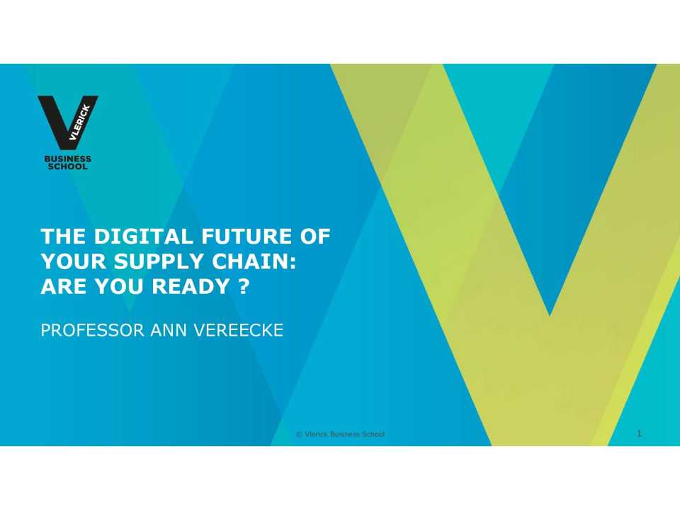 Are you ready for the digital future of your Supply Chain?