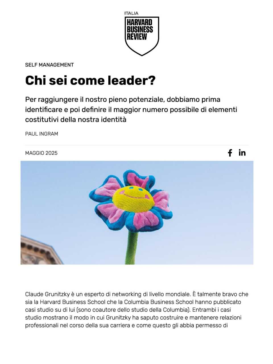 GLOBAL SUMMITIN PRESENZA E VIA WEB
Leadership Global Summit 2025 - ISCRIZIONI DAL VIVO CHIUSE
Leading change, changing leadership (con pranzo di networking)