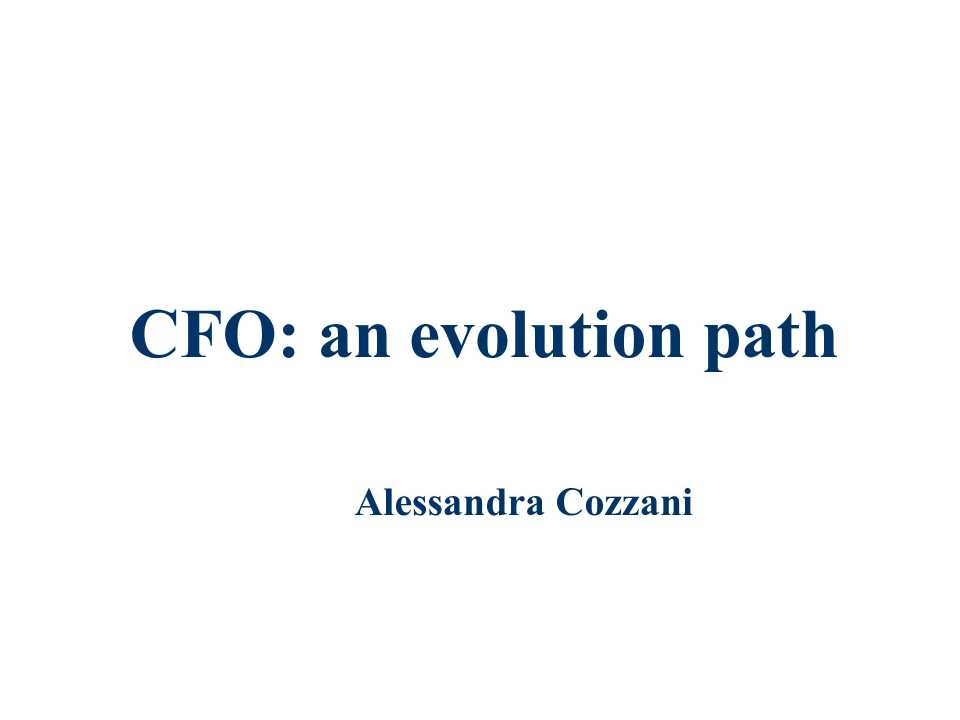 Presentazione di Alessandra Cozzani