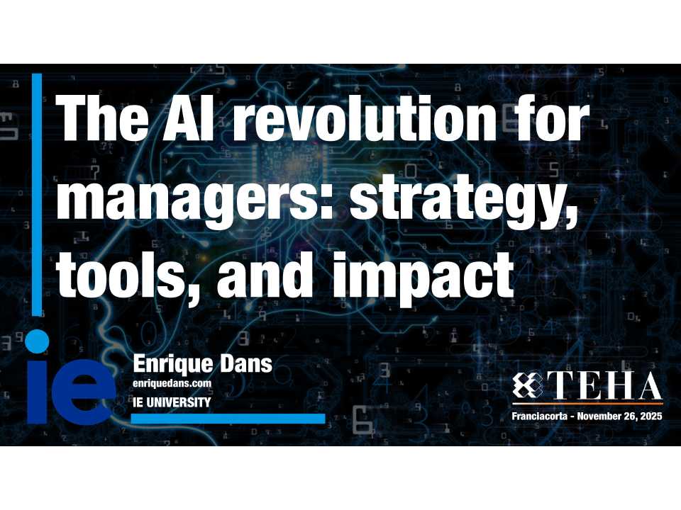 AGGIORNAMENTO PERMANENTEIN PERSON
AI adoption: strategy, tools, impact