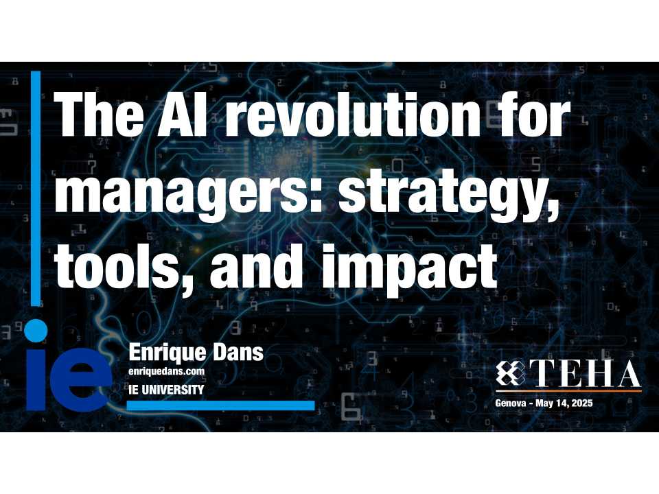 The AI revolution for managers: strategy, tools, and impact