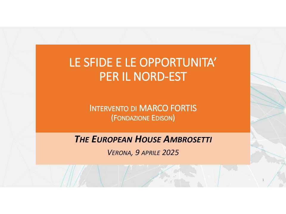 AGGIORNAMENTO PERMANENTEIN PRESENZA
Crescita economica e produttività: le sfide per l’Italia e il Nord-Est (con pranzo di networking)