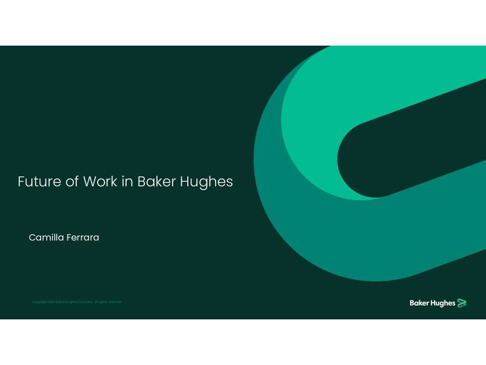 Future of Work in Baker Hughes