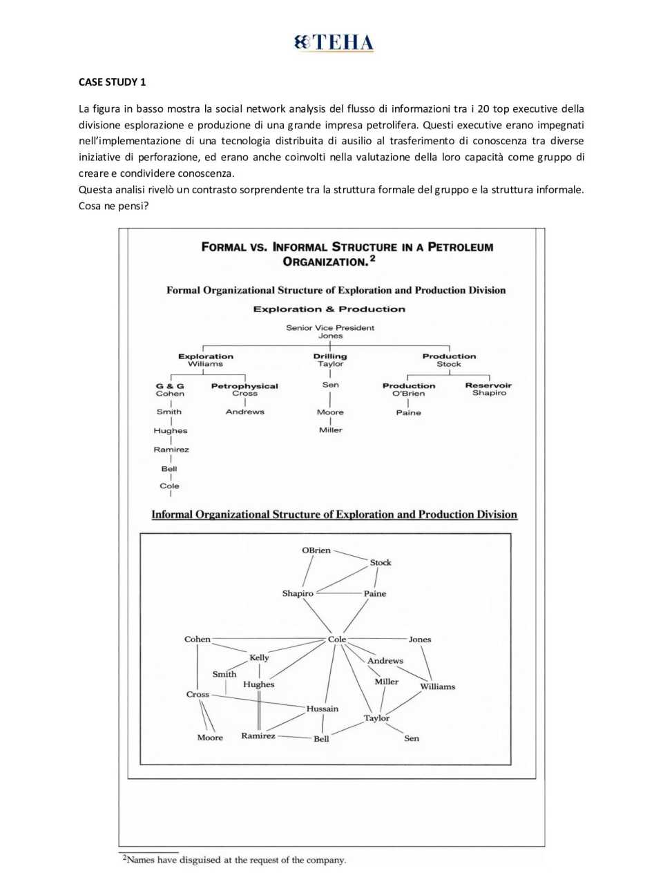 Guardare fuori per innovare dentro. Case study 1