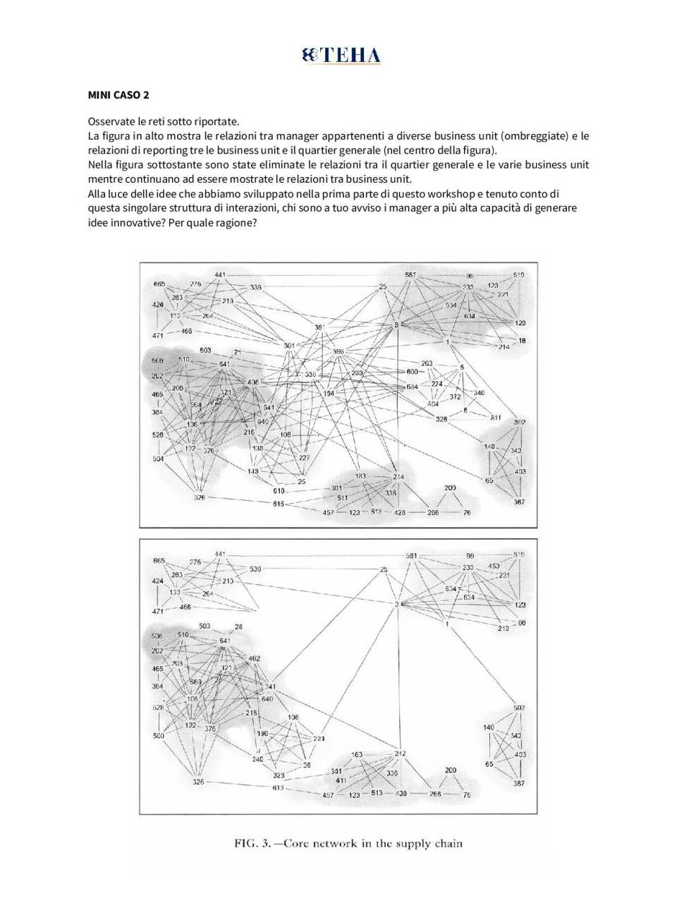 TEHA MANAGEMENT (*)IN PERSON AND VIA WEB
Looking outside to innovate within: ideas, cases, and applications to enable change within organizations (with networking lunch)