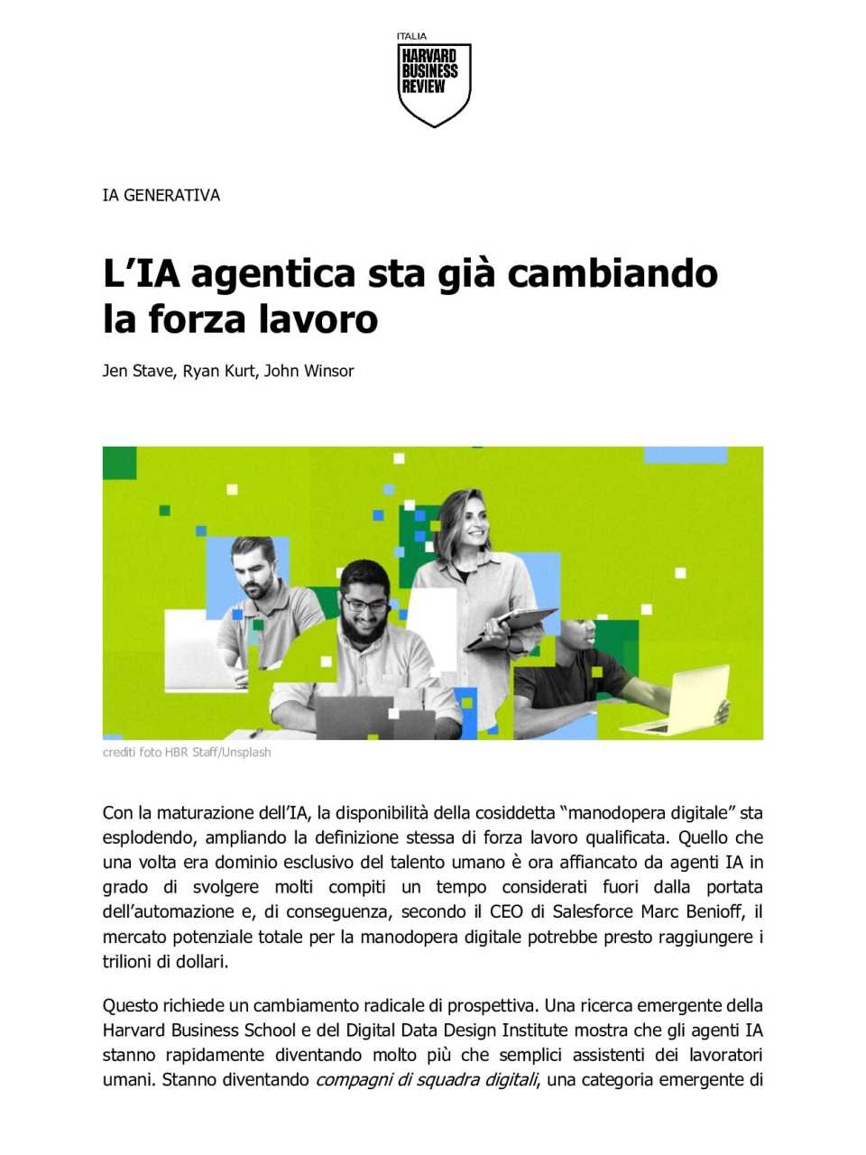 AGGIORNAMENTO PERMANENTEIN PRESENZA
Gen AI for the HR function: current deployments and future trends (con pranzo di networking)