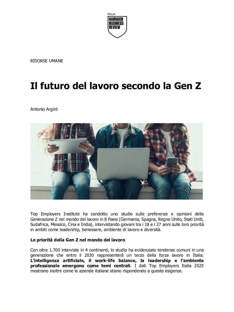 AGGIORNAMENTO PERMANENTEIN PRESENZA
Nuove generazioni al lavoro: capire rischi e aspettative per evitare mismatch nel mercato (con pranzo di networking)