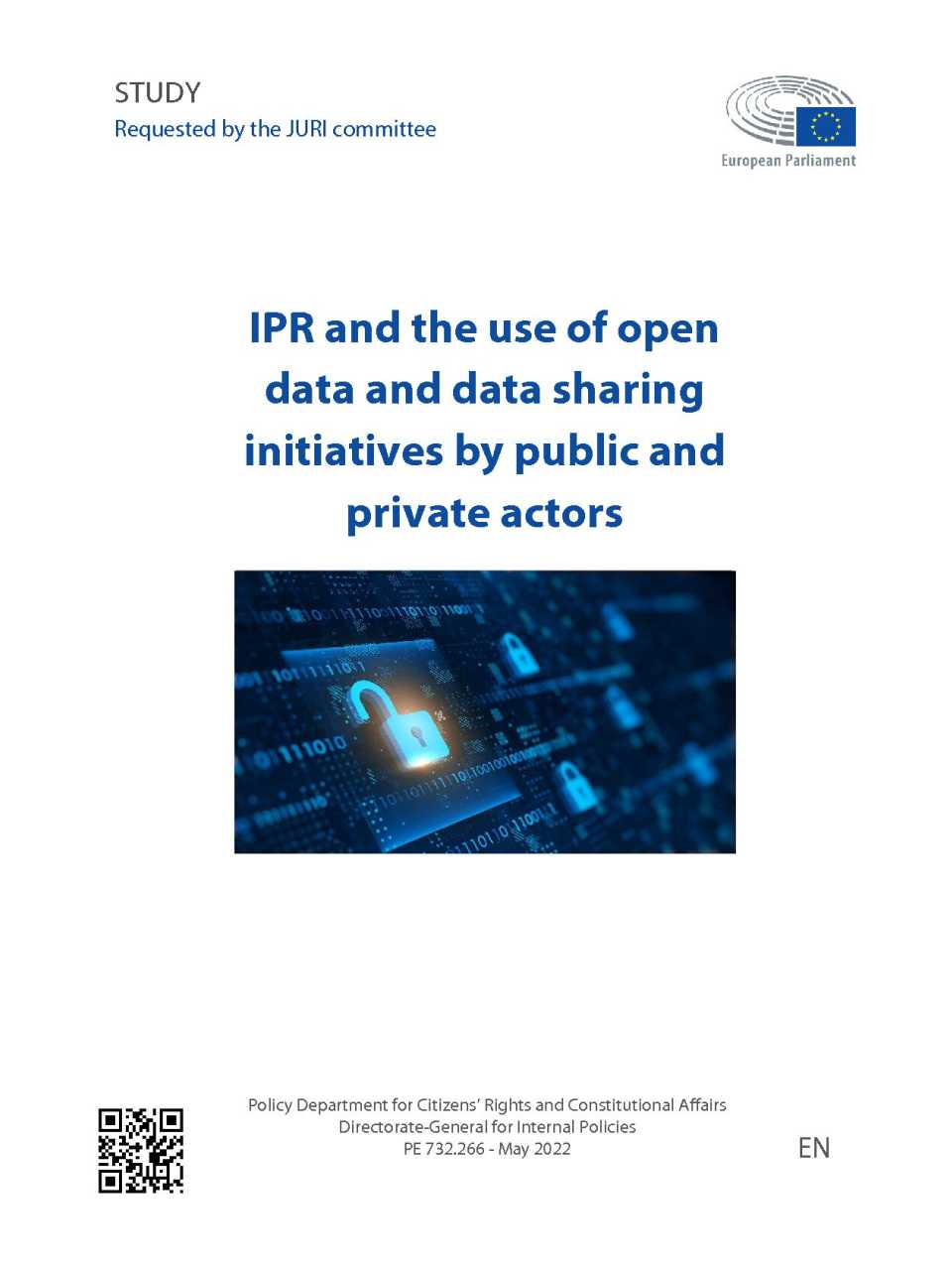 IPR and the use of open data and data sharing initiatives by public and private actors