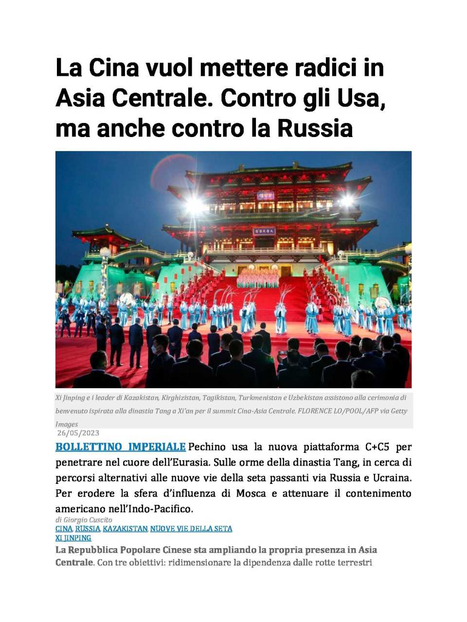 AMBROSETTI LIVEVIA WEB
USA contro Cina: verso un nuovo ordine mondiale?