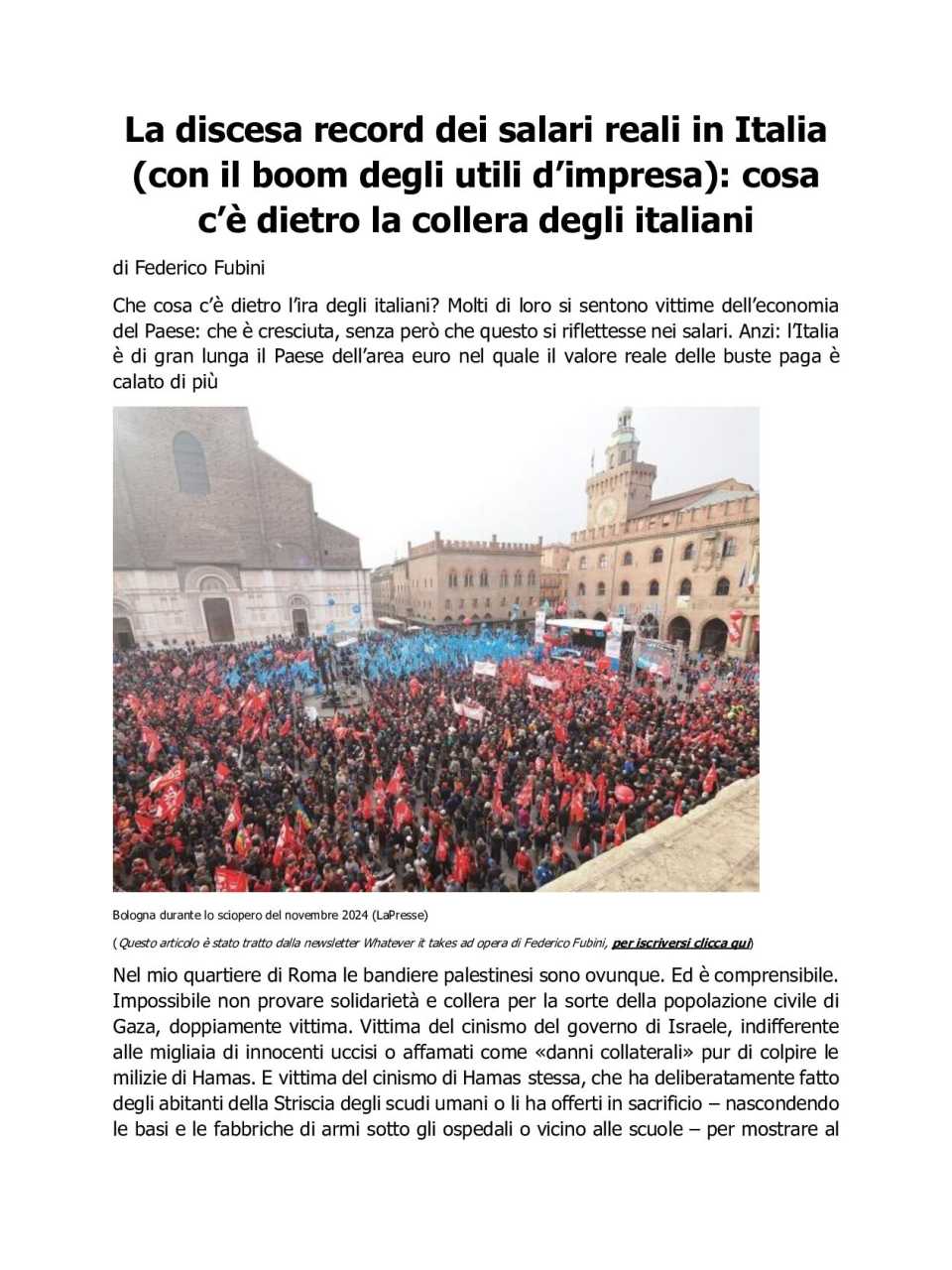 La discesa record dei salari reali in Italia (con il boom degli utili d’impresa): cosa c’è dietro la collera degli italiani