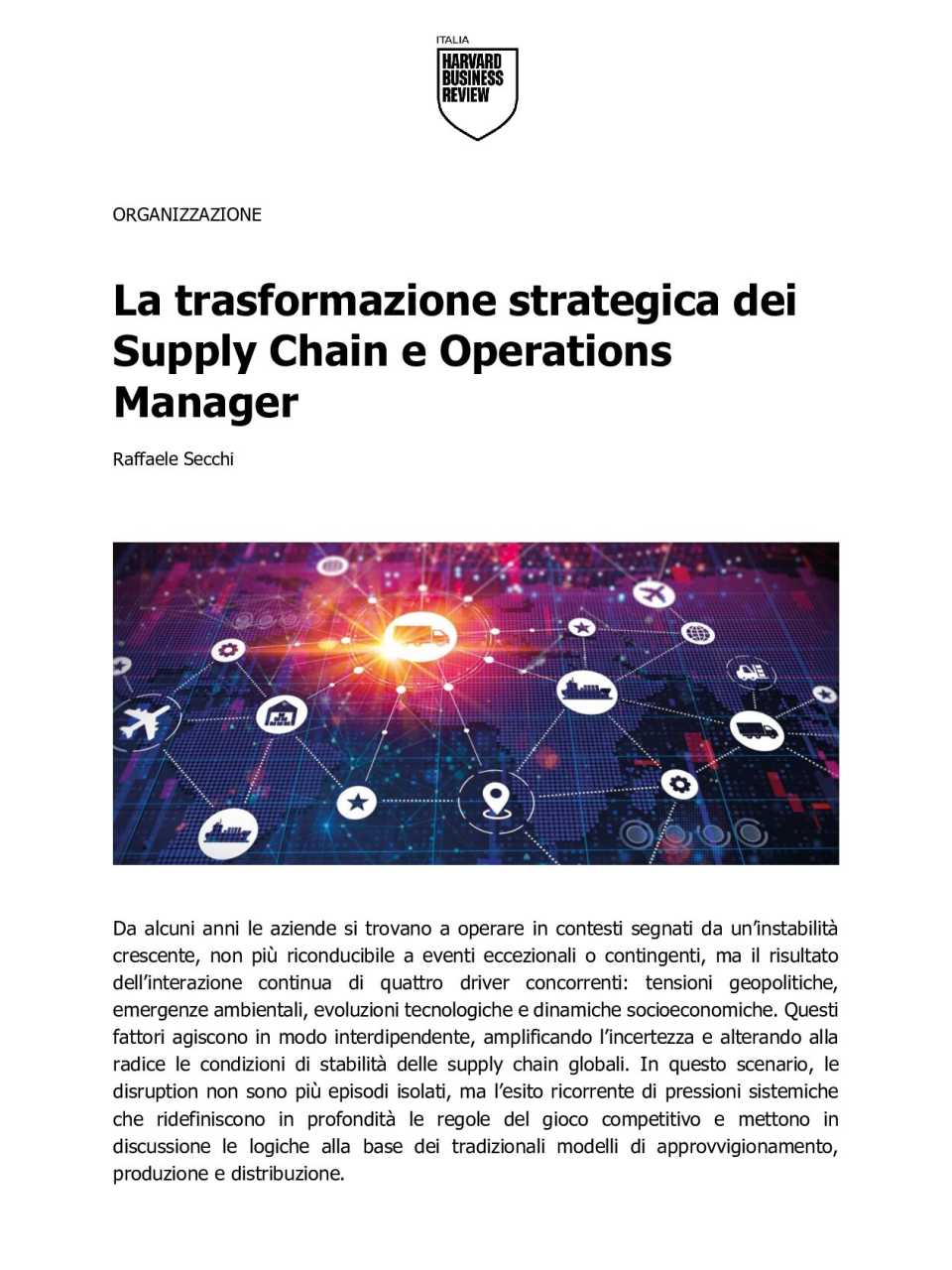 TEHA LIVEVIA WEB
Geopolitica della supply chain: sfide e opportunità per le imprese