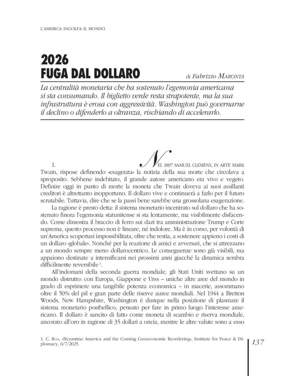 TEHA LIVEVIA WEB
Dentro la Cina di Xi: lotte di potere, sfida al dollaro e le conseguenze per l'ordine internazionale