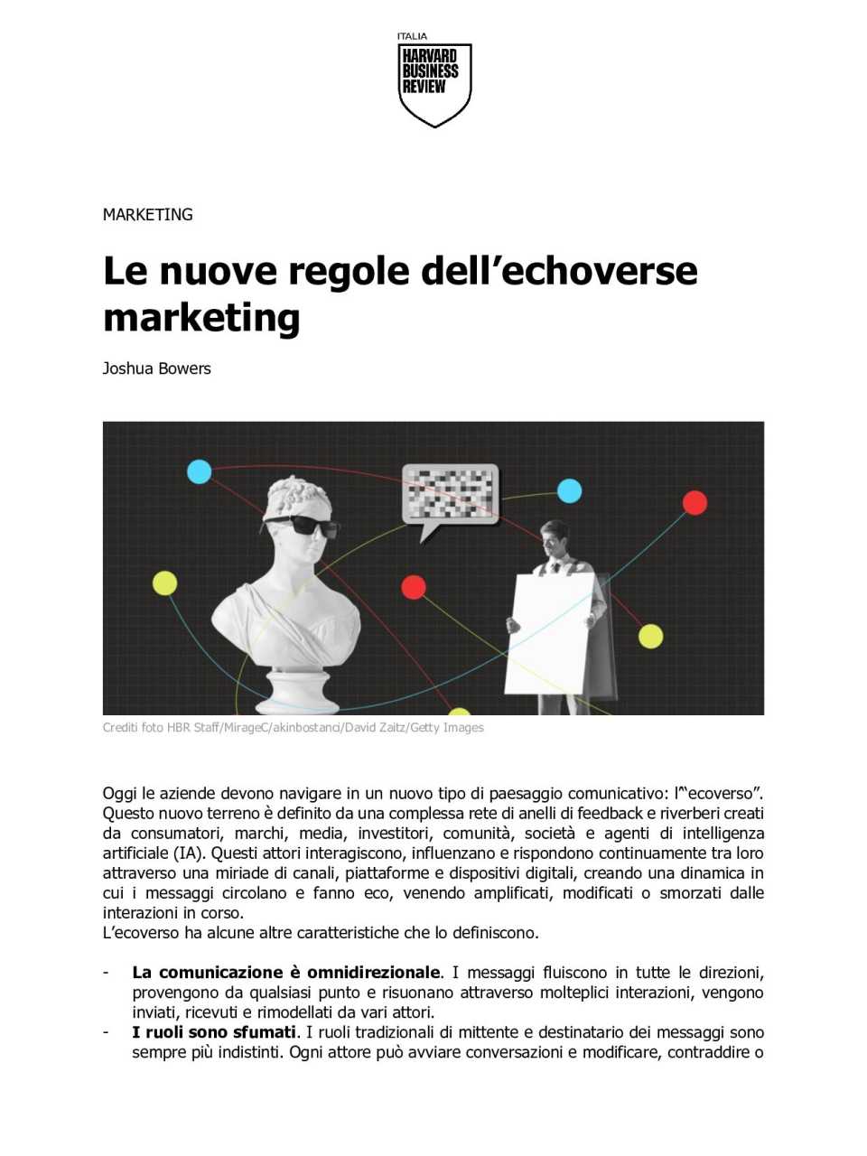 Le nuove regole dell’echoverse marketing