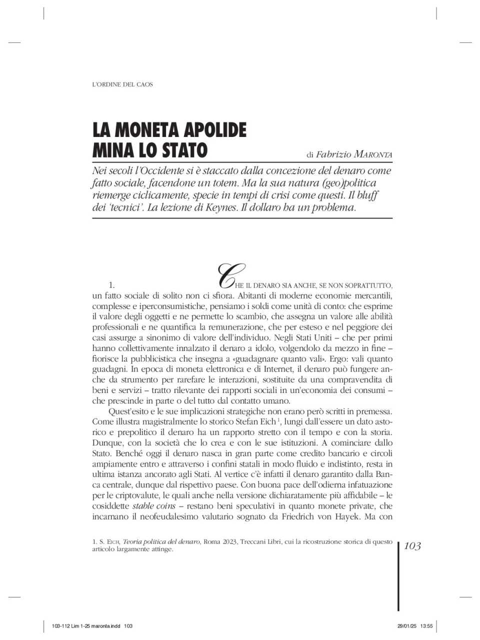 AMBROSETTI LIVEVIA WEB
Rivoluzione in corso. Il primo mese di Trump