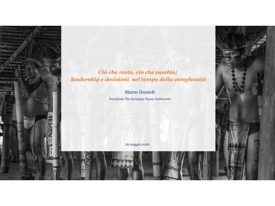GLOBAL SUMMITIN PRESENZA E VIA WEB
Leadership Global Summit 2026
Leading change, changing leadership (con pranzo di networking)