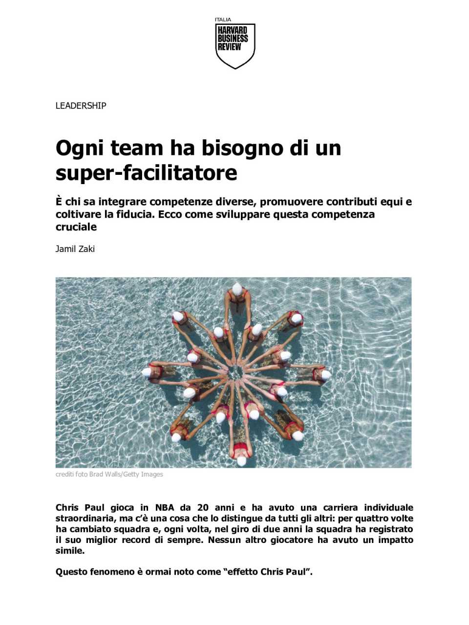 Ogni team ha bisogno di un super-facilitatore