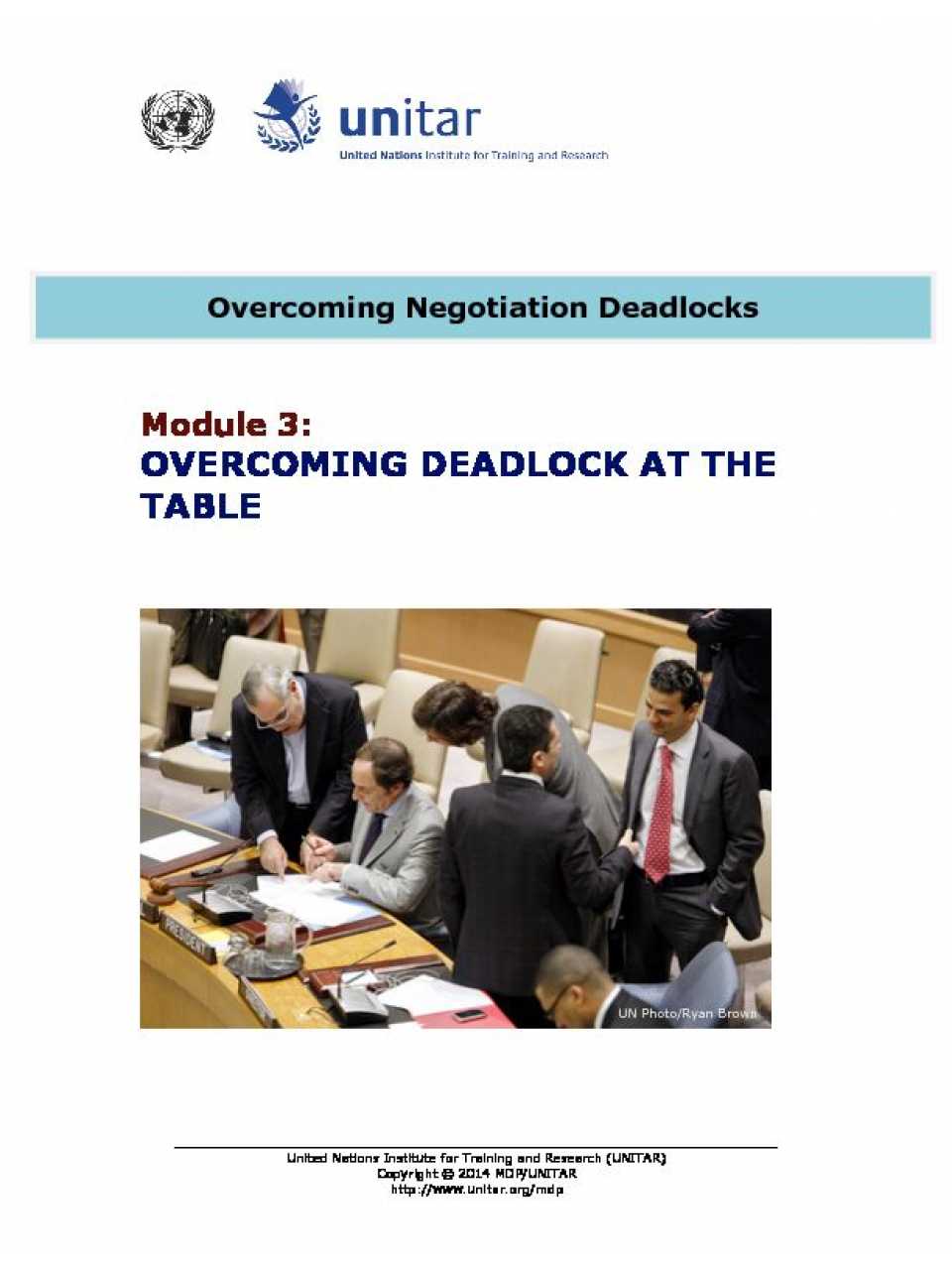 Overcoming deadlock at the table