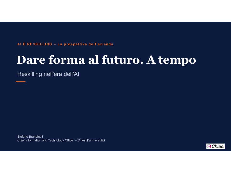 Dare forma al futuro. A tempo