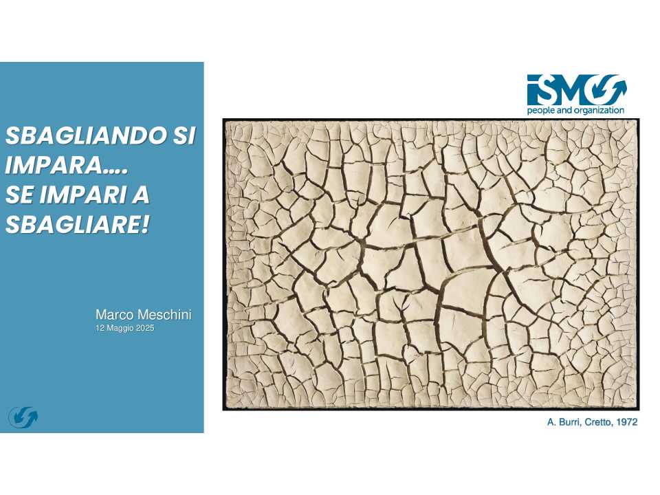 AMBROSETTI MANAGEMENT (*)IN PRESENZA E VIA WEB
La gestione dell'errore: esperienze e strategie a confronto