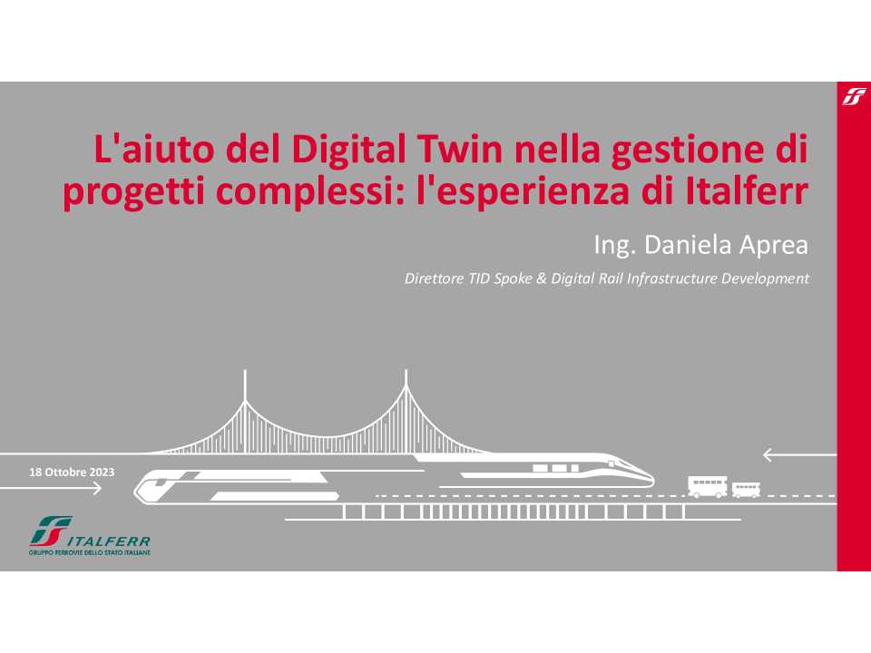 AGGIORNAMENTO PERMANENTEIN PRESENZA
Digital Twins: creare “gemelli digitali” per aumentare performance e innovazione