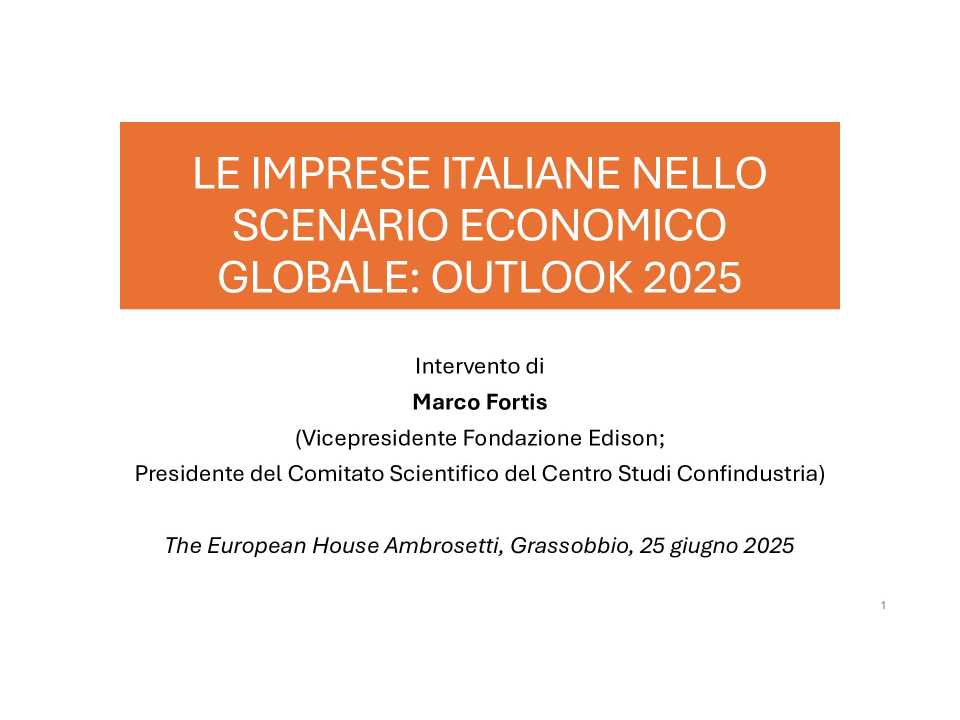 Presentazione di Marco Fortis