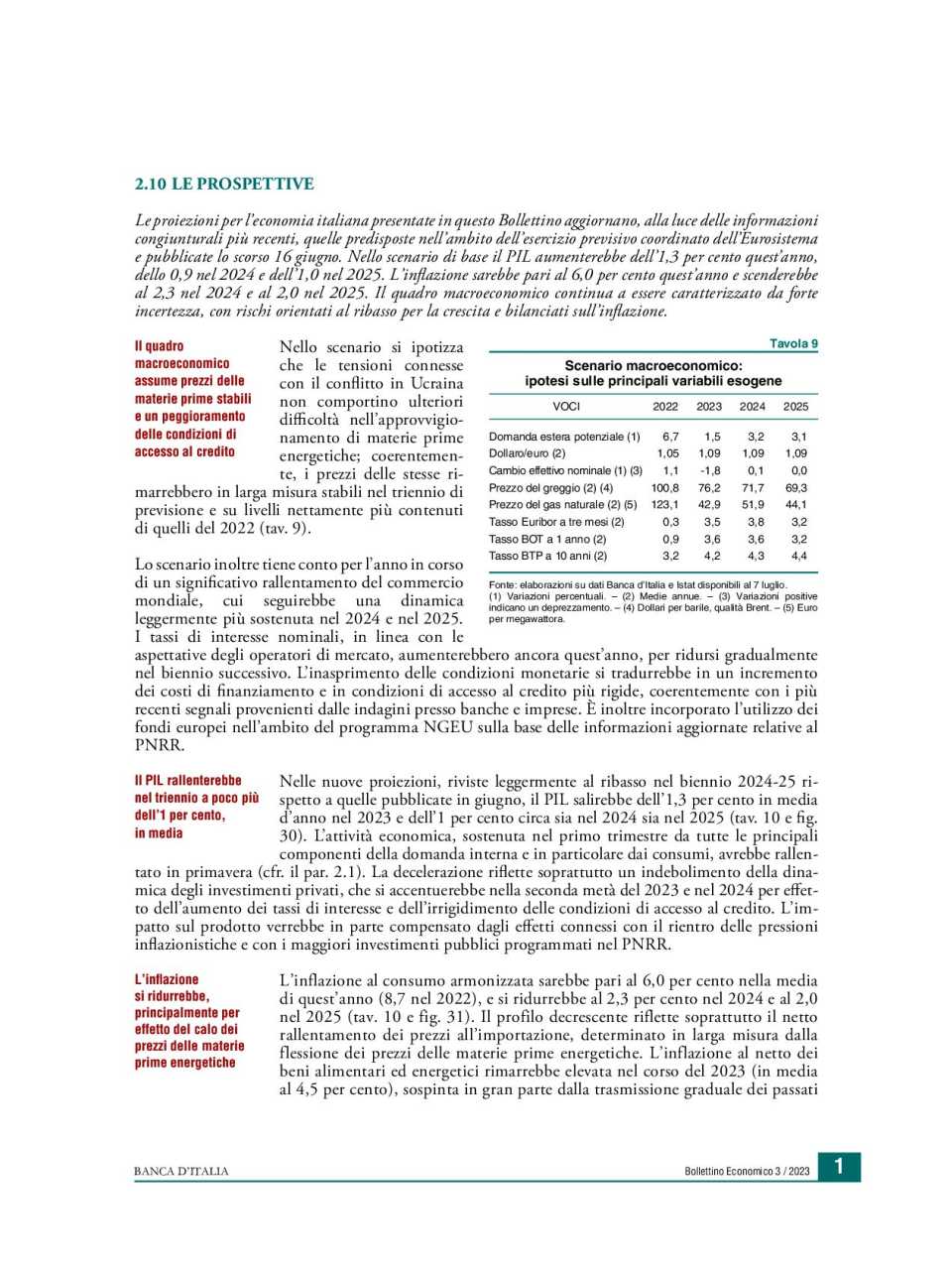 AGGIORNAMENTO PERMANENTEIN PRESENZA
I trend macroeconomici, i mali del sistema Paese e l’illusione delle previsioni