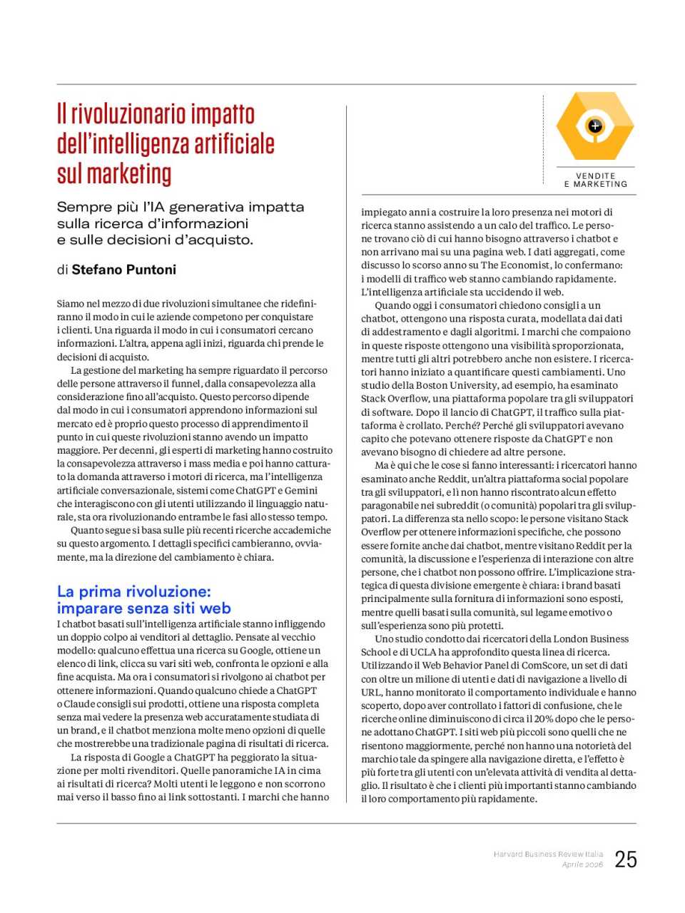 Il rivoluzionario impatto dell’intelligenza artificiale sul marketing