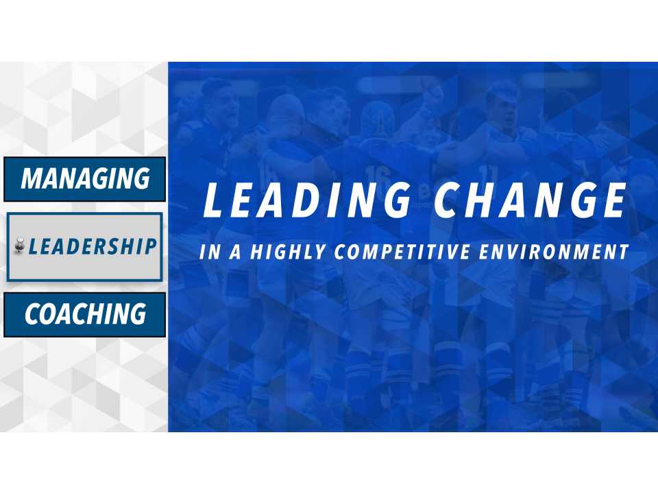 Presentation by Gonzalo Quesada: Leading change in a highly competitive environment