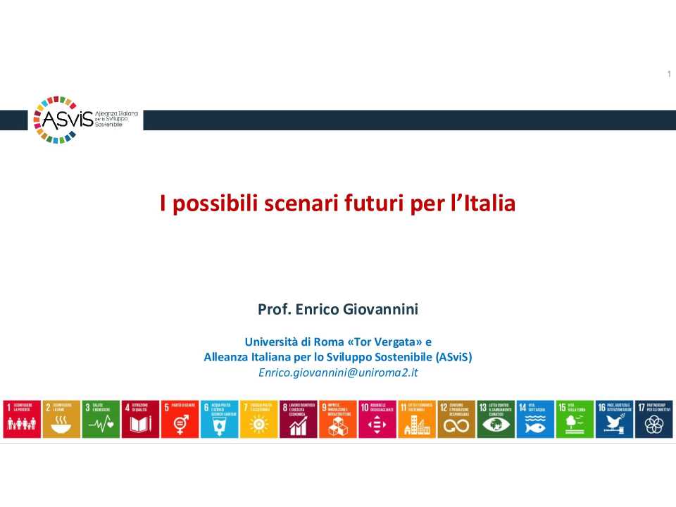 I possibili scenari futuri per l’Italia