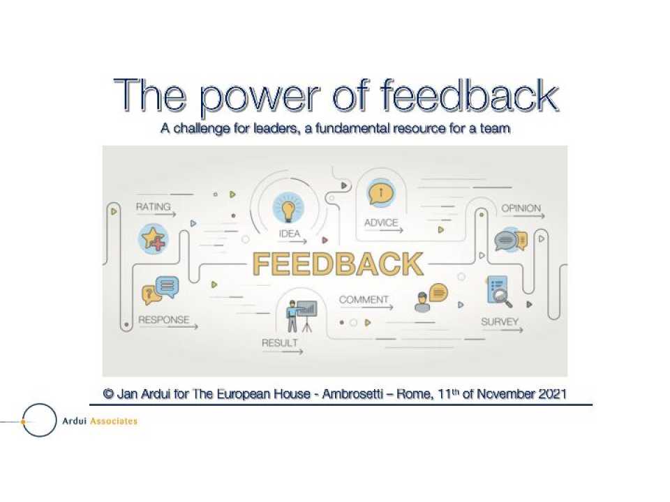 The Power of Feedback - Presentazione