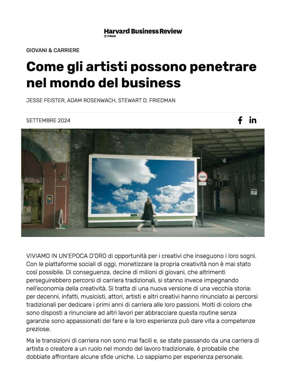 Come gli artisti possono penetrare nel mondo del business