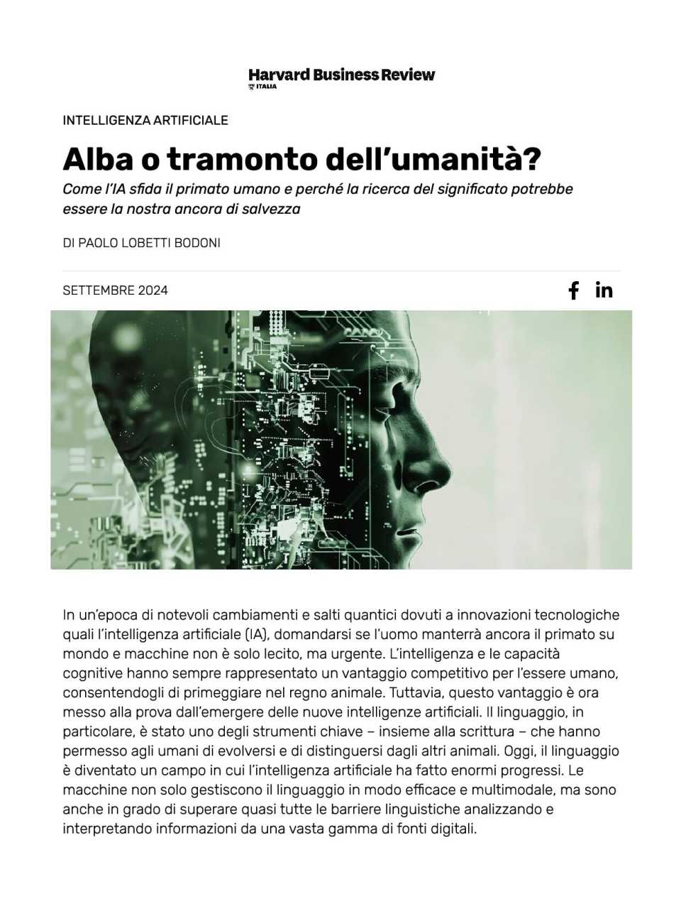AMBROSETTI LIVEVIA WEB
Intelligenza artificiale e creatività: minaccia o opportunità?