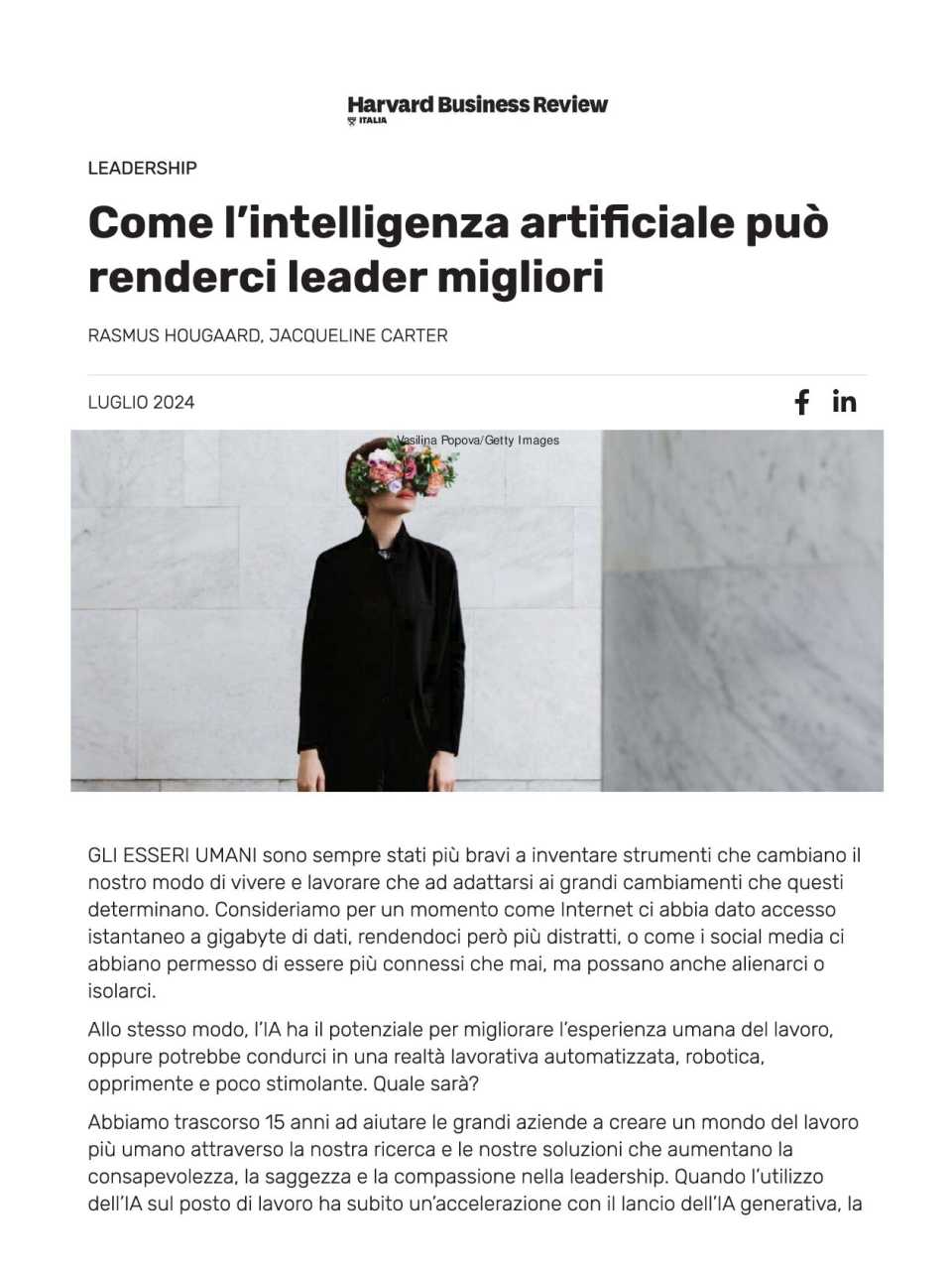 AGGIORNAMENTO PERMANENTEIN PRESENZA
La IA generativa sta cambiando la leadership? Spunti per migliorare il processo decisionale (con pranzo di networking)