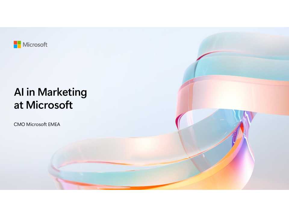 AI in Marketing at Microsoft