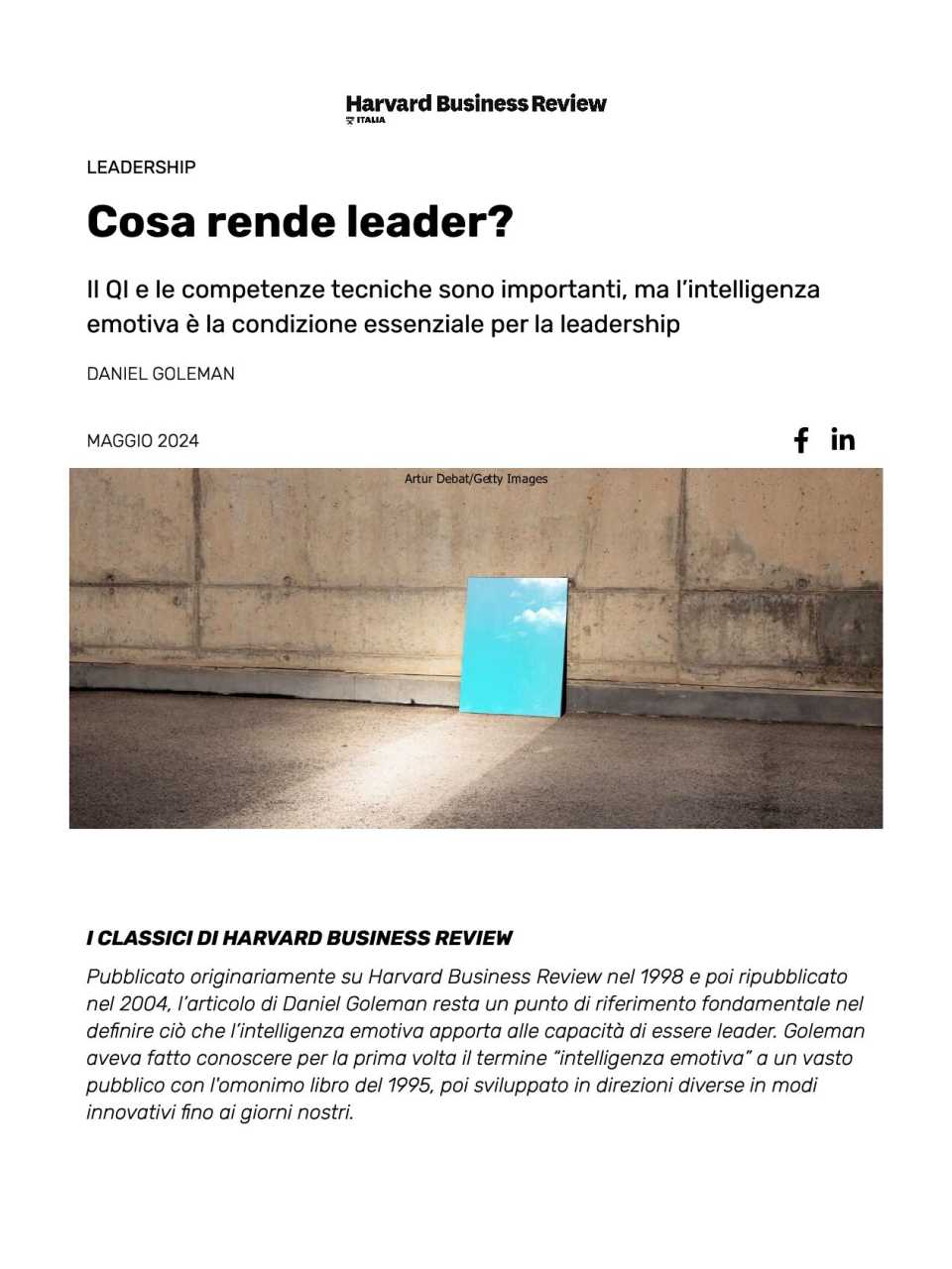 Cosa rende leader?