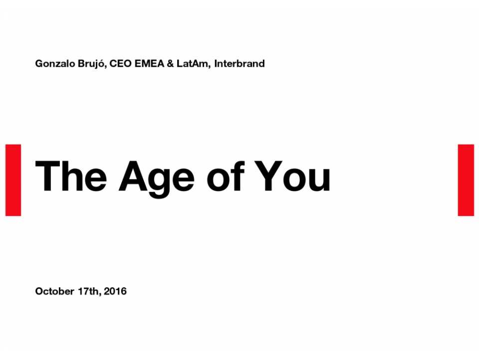 The Age of You
